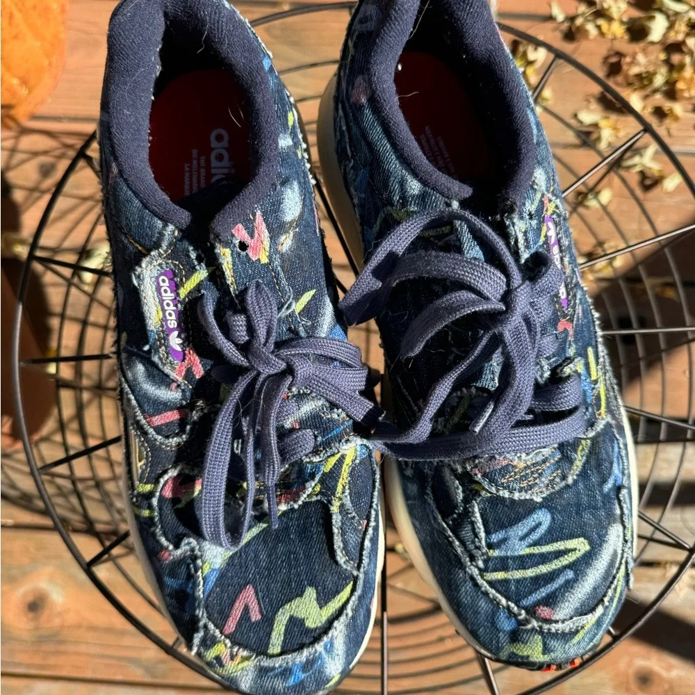 Adidas Falcon painted denim - Picture 5 of 5